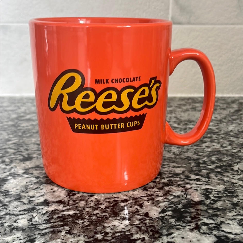 Galerie Reese’s Peanut Butter Cups Logo Orange XL Jumbo Coffee Mug 26.3oz/780ml